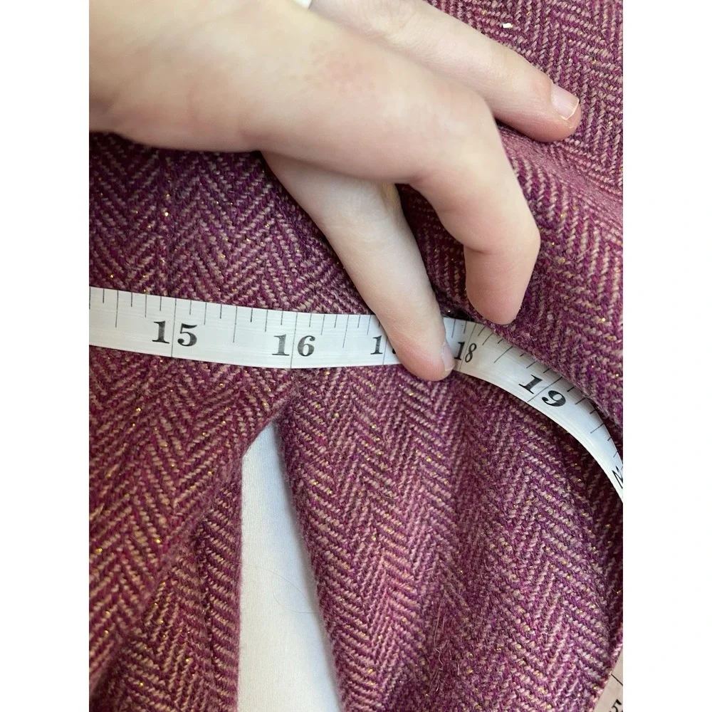 Vintage Stuff by Hilary Duff Girls Y2K Peacoat‎ Herringbone Wool Blend Jacket M